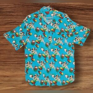 Quirky Retro Hawaiian Shirt Coconuts & Bathing Beauties Sz XXL Volup Excellent!